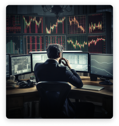 trader at desk